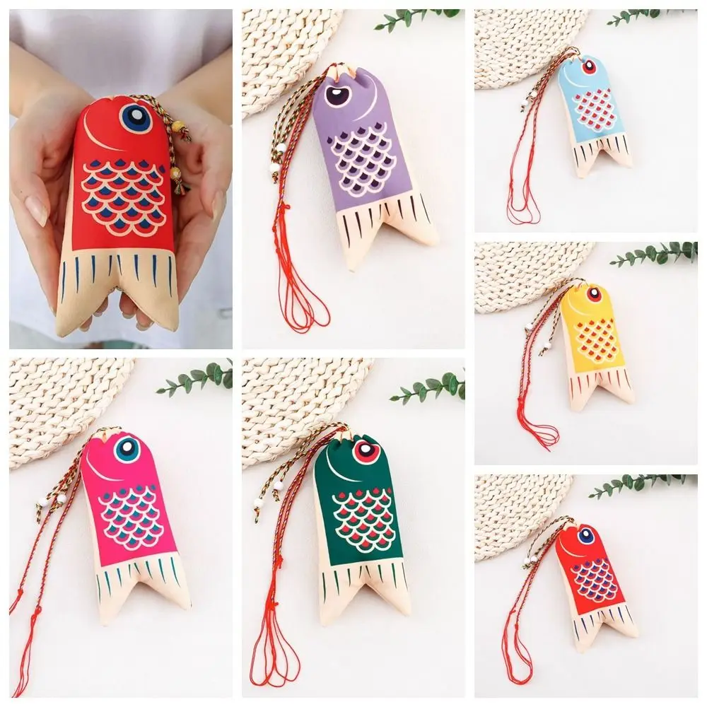 Hanfu Decoration Car Hanging Small Item Bag Lucky Pouch Japanese Style Sachet Koi Carp Blessing Bag Coin Purse Jewelry Bags