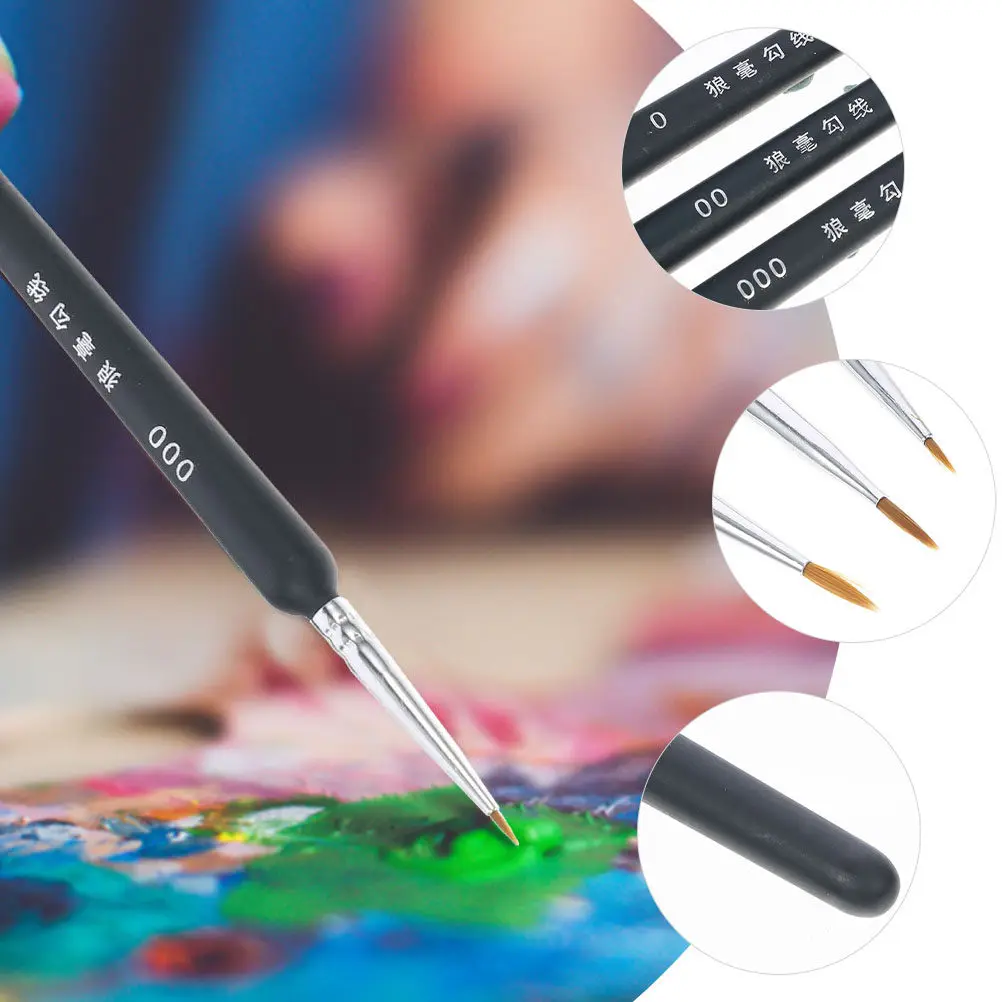 

9Pcs Wolf Hair Paint Brushes Multi-Function Painting Tools for Ergonomic Watercolor Brush Set Professional Art Accessories