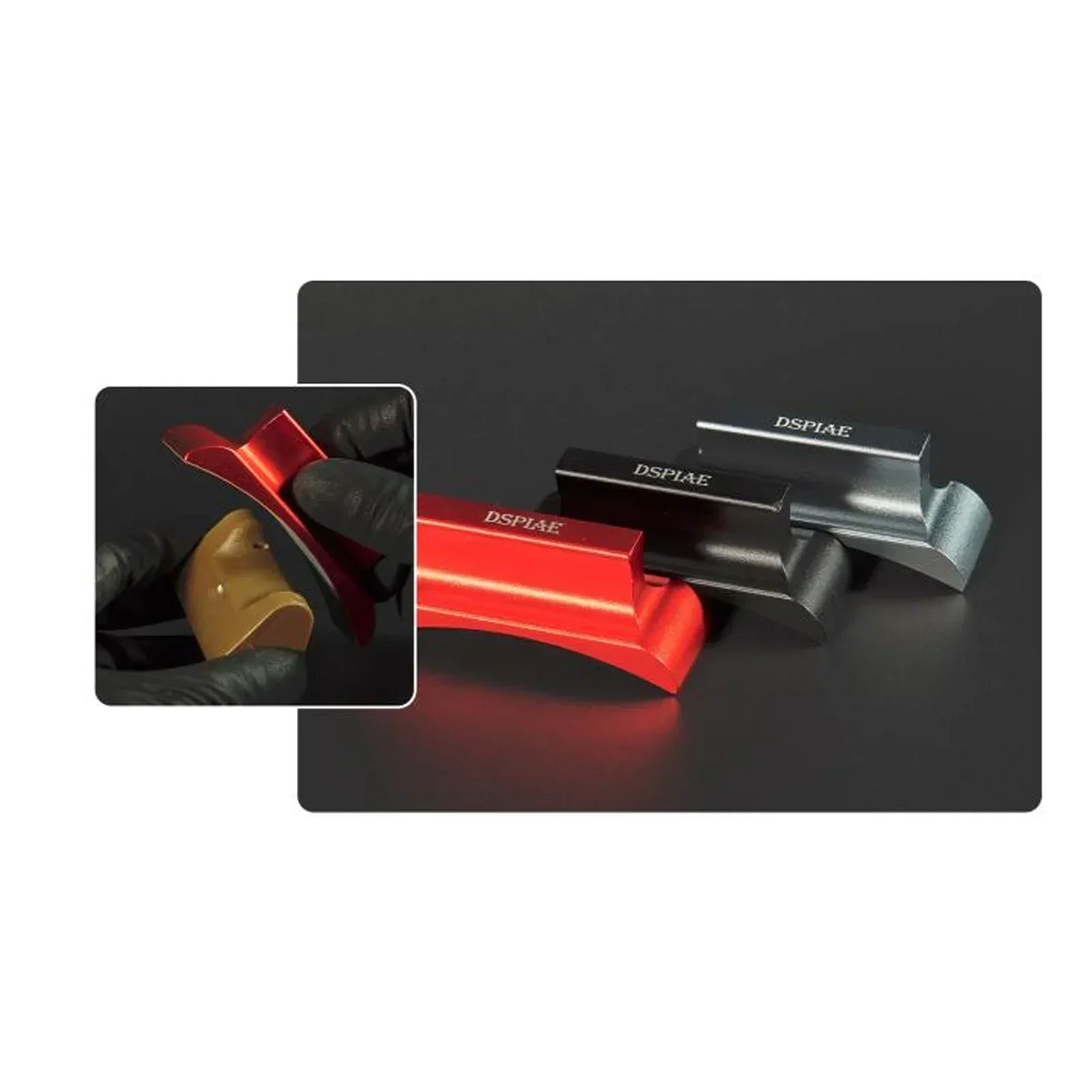 DMH-DSPIAE Aluminum Alloy Angled Sanding Boards Sanding Board Plane/Right Angle/Curved Surface Abrasive Tools Black Red Gray