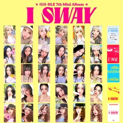 6pcs/set Kpop Idol (G)I-DLE Lomo Cards Photocards I SWAY Photo Card WITHMUU Postcard for Fans Collection