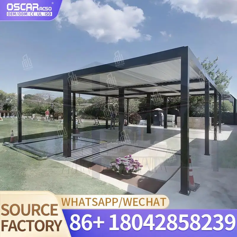 

Индивидуальная раздвижная стеклянная дверь, уличная алюминиевая беседка, Лидер продаж для сада, патио, беседки на заднем дворе