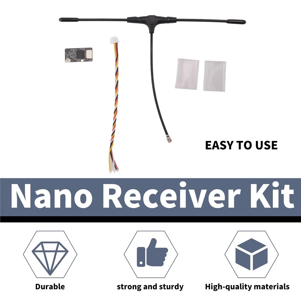 828 1Pcs ELRS NANO 915Mhz RX Receiver EXPRESSLRS Nano Long Range Receiver for RC FPV Long Range Racing Drone Quadcopter