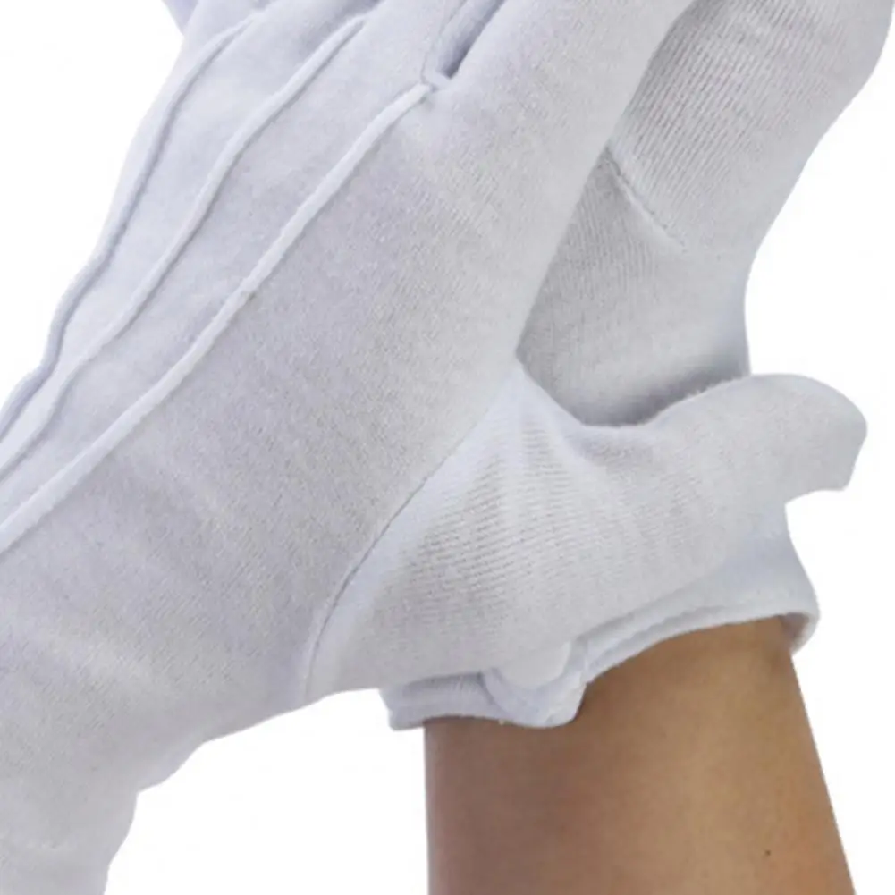 Formal Tuxedo Uniform Gloves White Gloves for Men Women Butler Gloves for Cosplay Party Jewelry Inspection Ceremony Guard