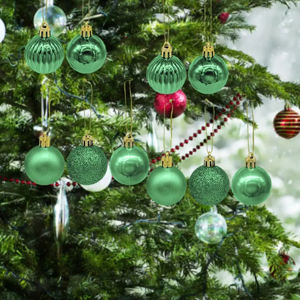 Party Scene Layout Vibrant 6cm Christmas Ball Ornaments Festive Diy Accessories for Holiday Party Scene Layout Tree Decoration