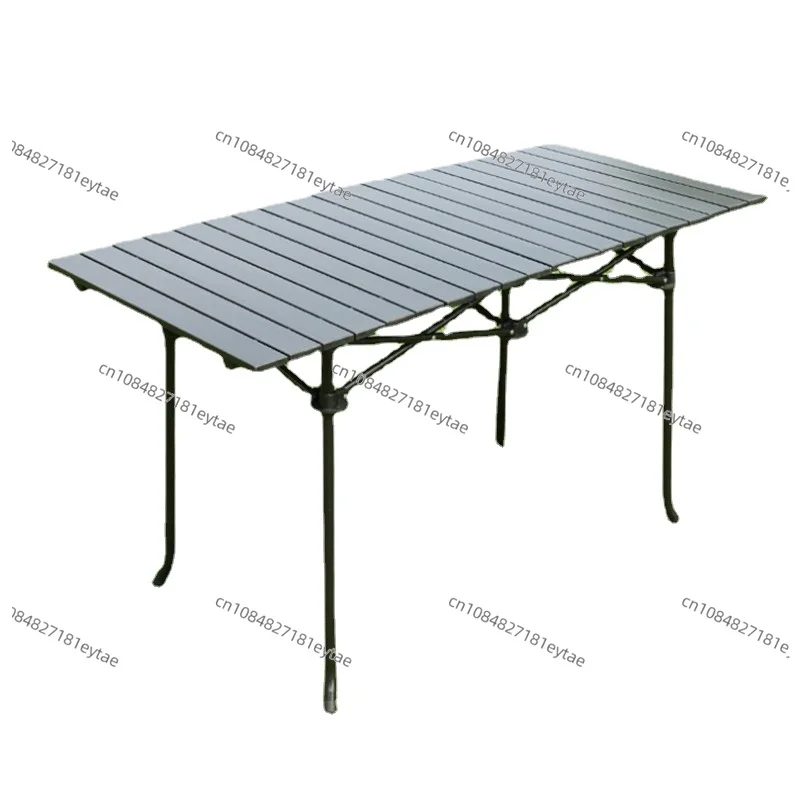 Alloy Folding Picnic Table Outdoor Easy Carrying Family Camping BBQ Table