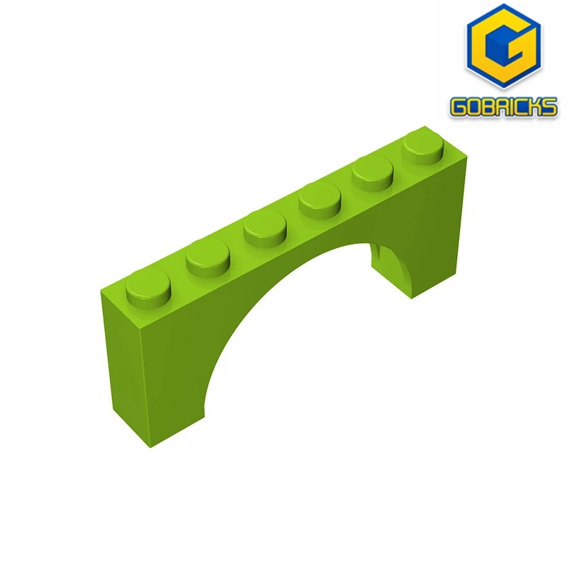 Gobricks GDS-678 Arch 1 x 6 x 2 Educational Building Blocks compatible with lego 15254 12939 Technical