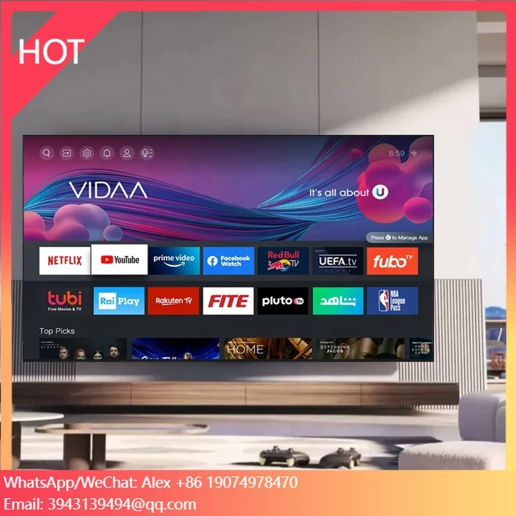 

Television 85 Inch 2K 4K Led Qled Smart Tv Android WebOS Google Tv Smart 32 40 43 50 55 65 75 85 Televisor