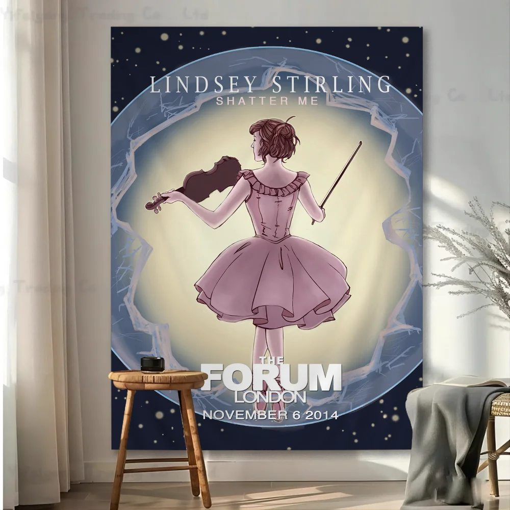 

Lindsey Stirling Colorful Tapestry Wall Hanging Hanging Tarot Hippie Wall Rugs Dorm Wall Art Decor