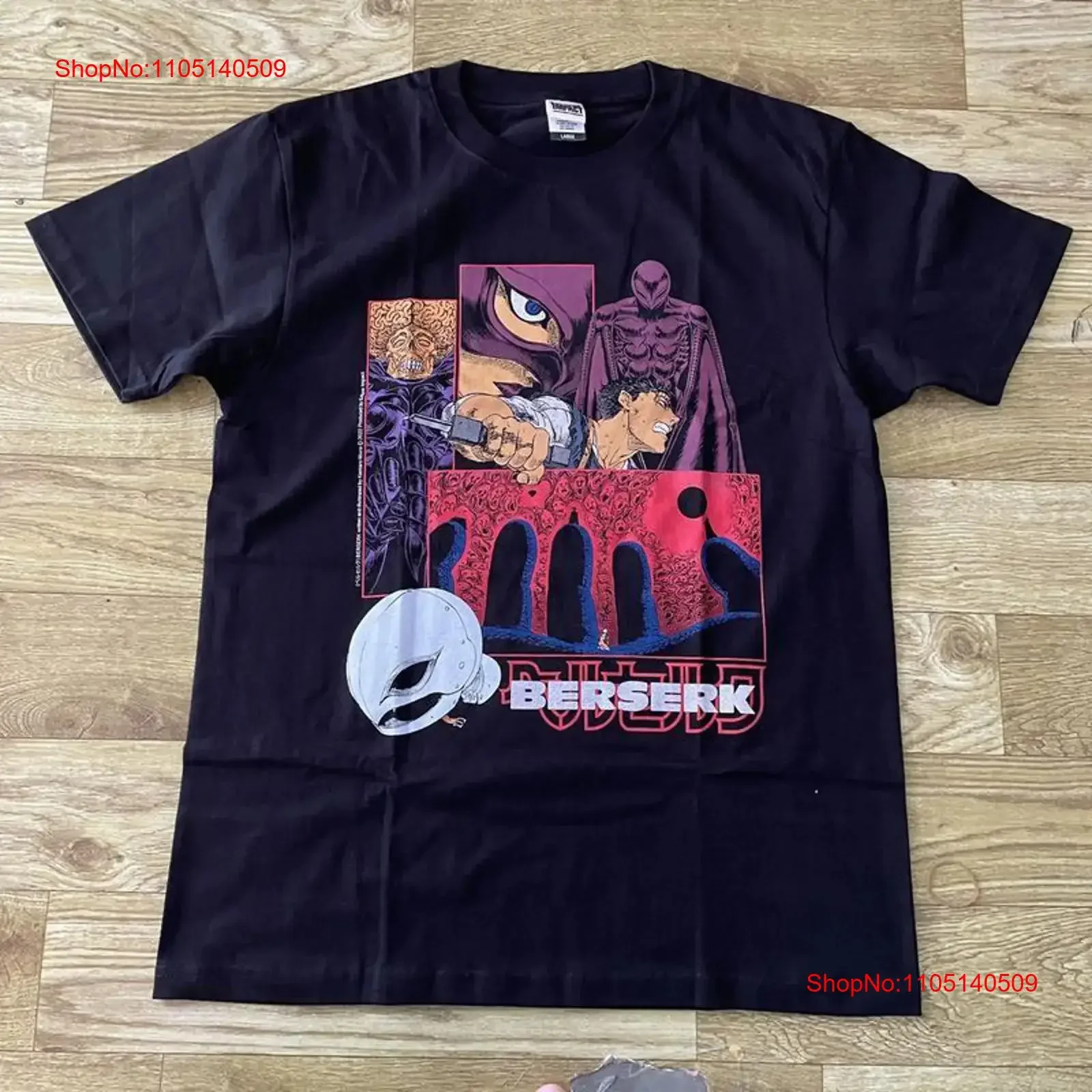 Berserk Guts Griffith Anime Manga estilo Retro camiseta negra S 5XL KH11900 vintage lavado ligeramente ropa de diseñador cómoda