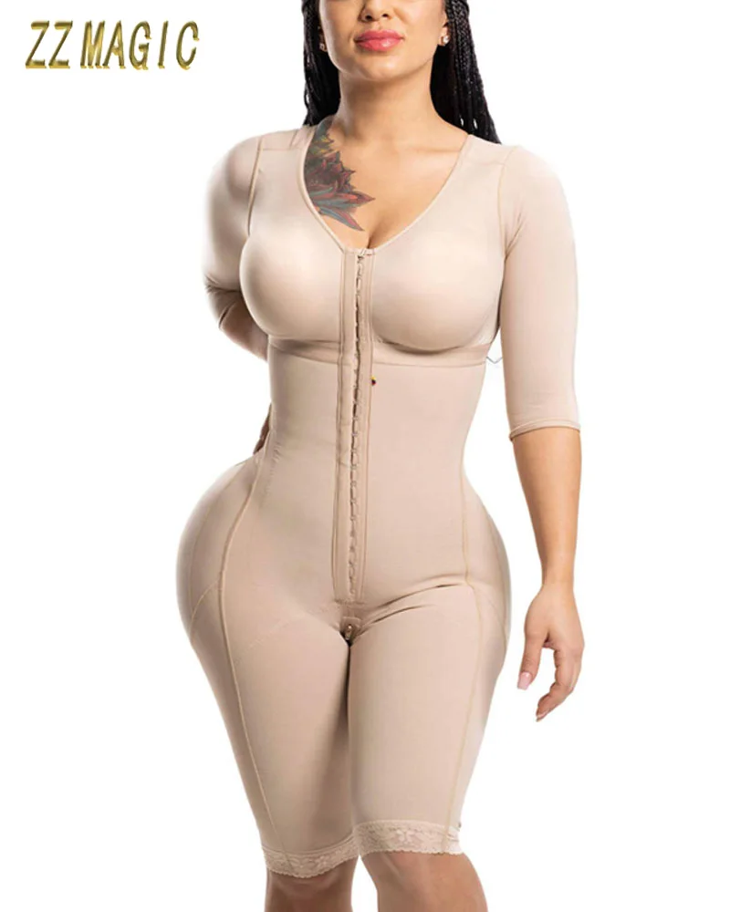 

Fajas Colombianas High Compression Post-Surgery Slimming Corset Shapewear Bodysuit Waist Trainer Tummy Control Girdles