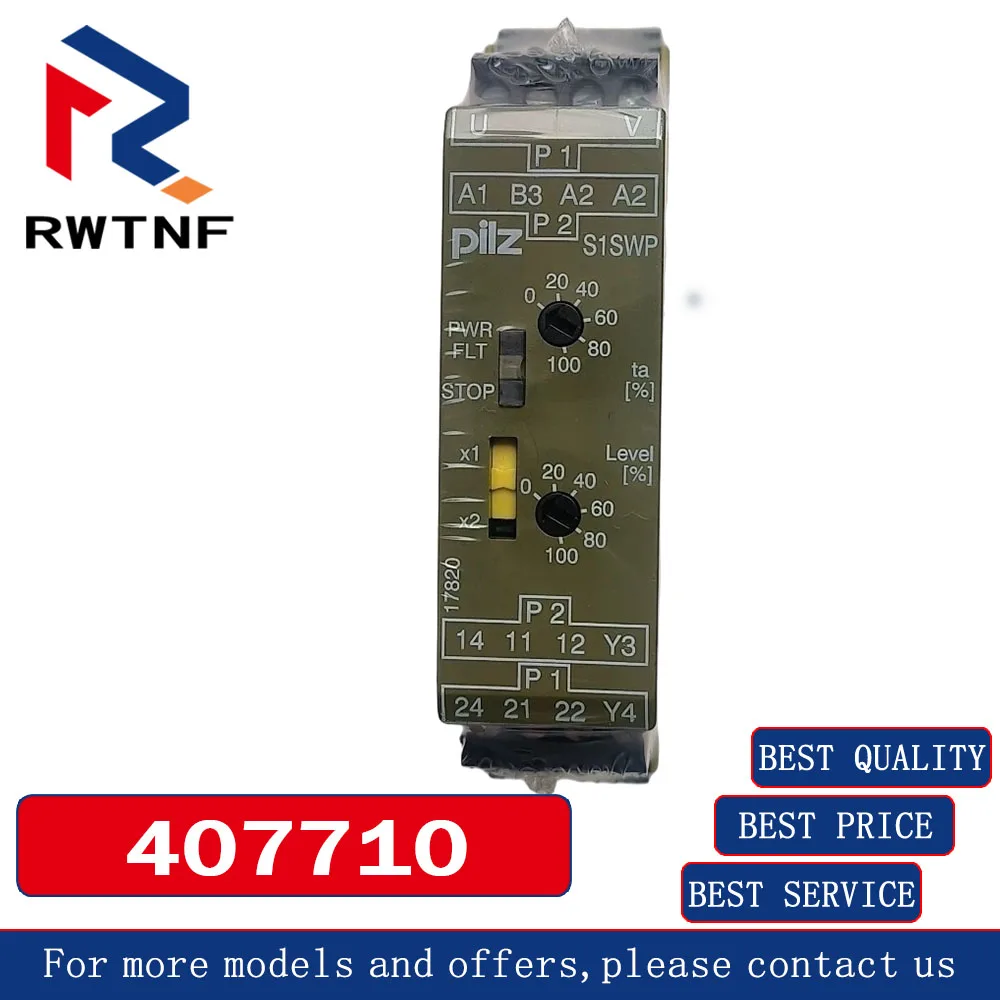 Brand New Genuine 407710 PILZ S1SWP Safety Relay,100% original warehouse stock