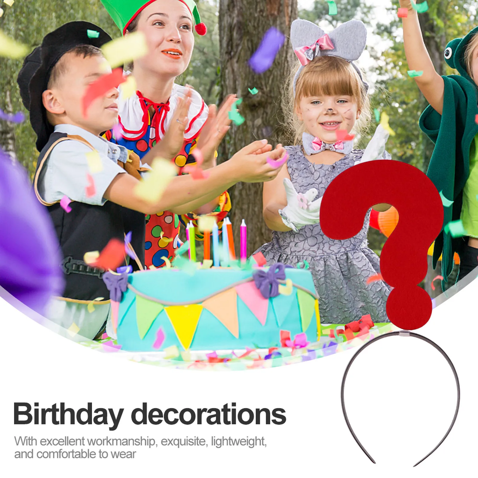 Photography Questions - 2Pcs Funny Question Mark Hair Band