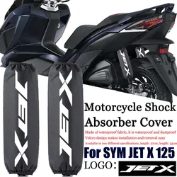 Protective Shock Absorber Cover for SYM Jet X125 Motorcycle - Decorative Front Fork Guard with Accessories