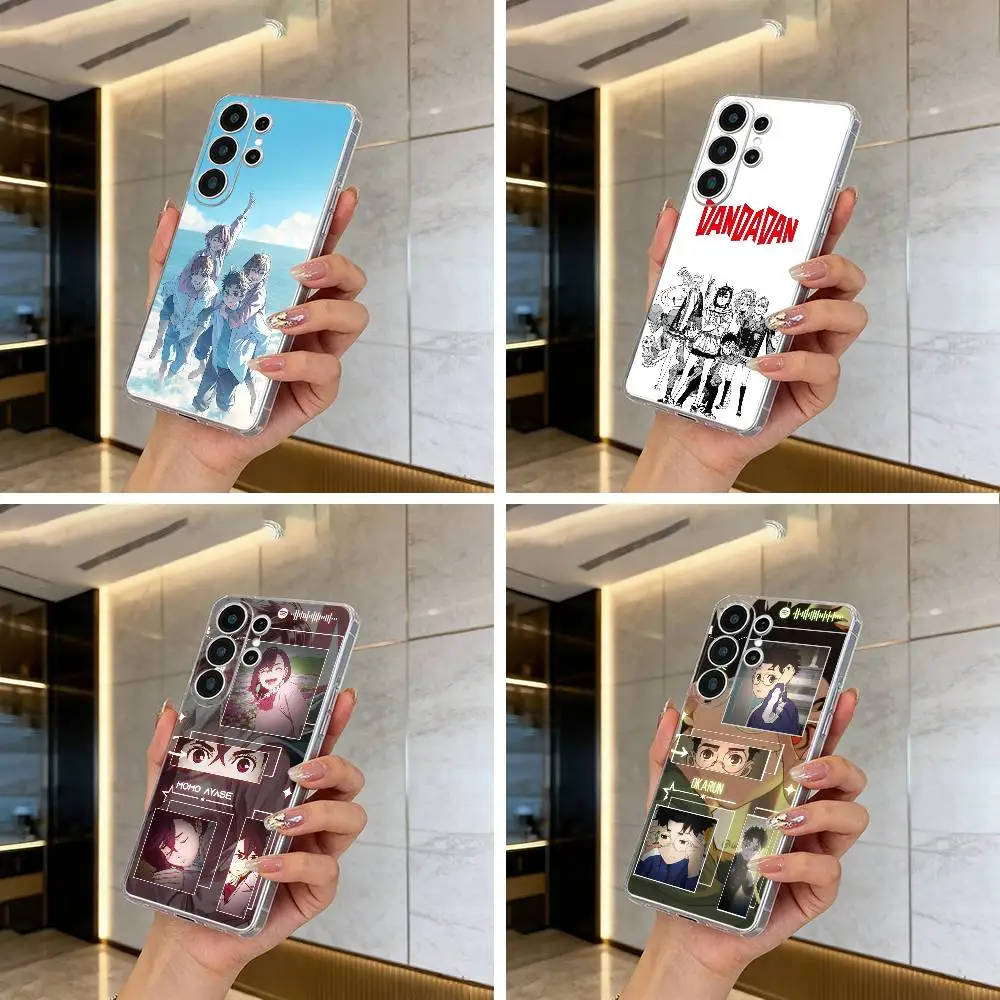 Popular anime-D-Dandadan Clear Phone Case for Samsung S25, S24, S21, S22, S23, S30, Ultra, S20, Plus, FE, Lite