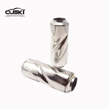 Car exhaust pipe modification Tornado drum stainless steel exhaust system Tornado Spiral Vortex Tornado drum