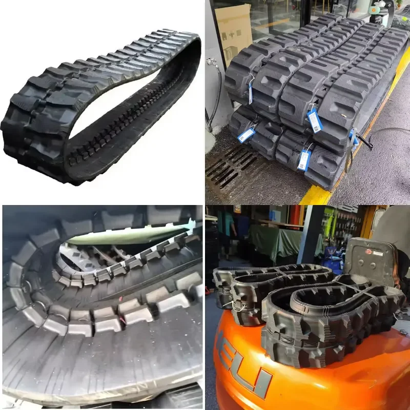 Ex‑factory Price Rubber Track 1507236 1507237 for Mini Excavator Loader Bulldozer Construction Machinery Spare Parts