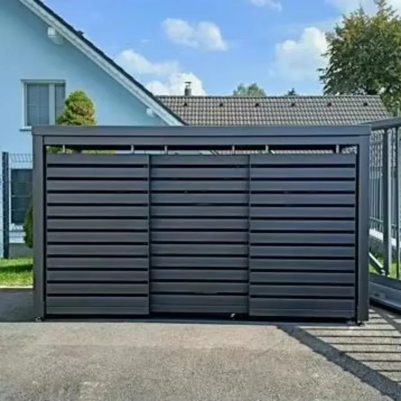 

Трехколесный мусорный контейнер для сада с большой вместимостью.