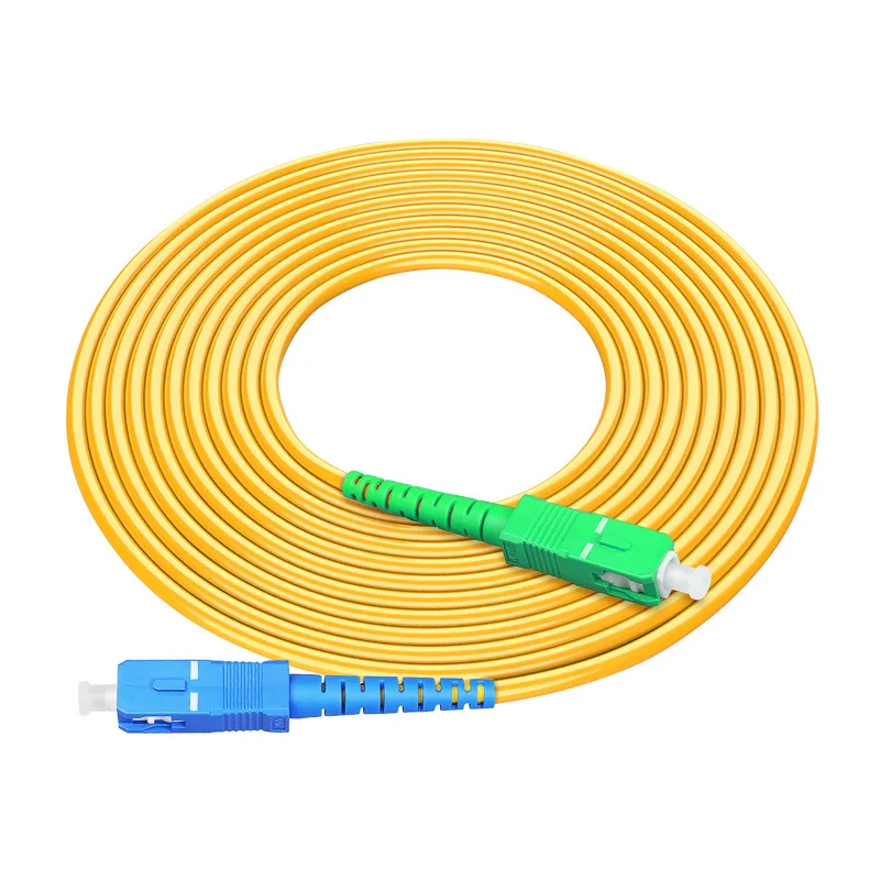 

10CS high quality SC APC-SC UPC 3m single mode Simplex Fiber Optic Patch Cord SC FTTH Fiber jumper Free Shipping