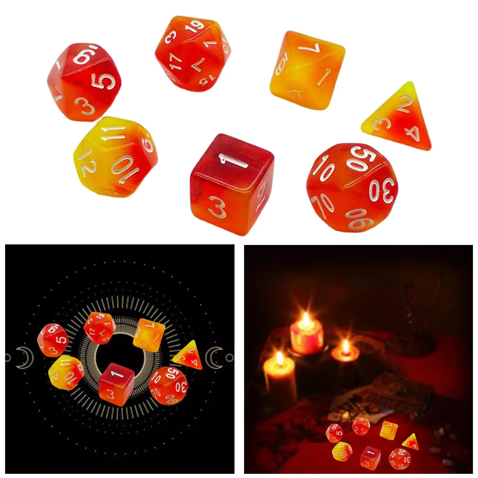 

7Pcs party Favor Polyhedral & Leisure Entertainment Set Lovers Toy Gift Table Game