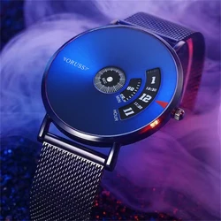 Student men's watch personality new black technology trend dial fashion all durable gentleman leisure youth sports men's watch