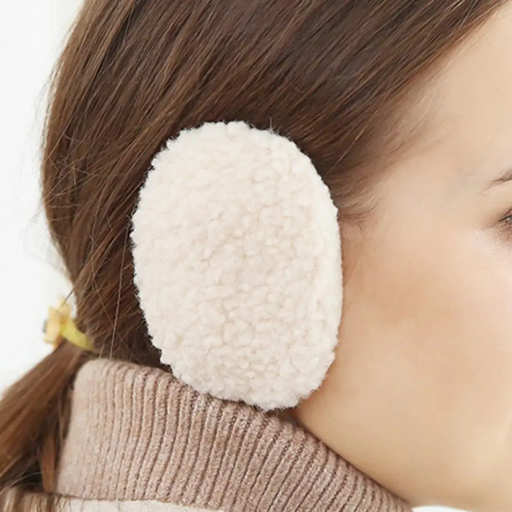 1 par earmuffs inverno feminino quente dobrável bandless earmuffs earlap orelha cobre mais quente protetor