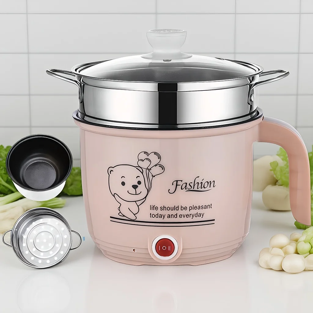 جهاز طبخ أرز كهربائي متعدد الوظائف بقوة 220 فولت مع جهاز بخار من الفولاذ المقاوم للصدأ #2
