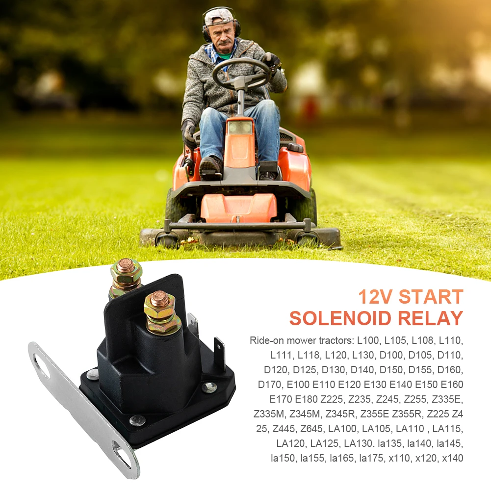 

12V Lawn Mower Starter Relay 725-04439A Lawn Mower Motorcycle Starter 1134-2962-01 33-335 for Riding Mower Tractor Motorboat