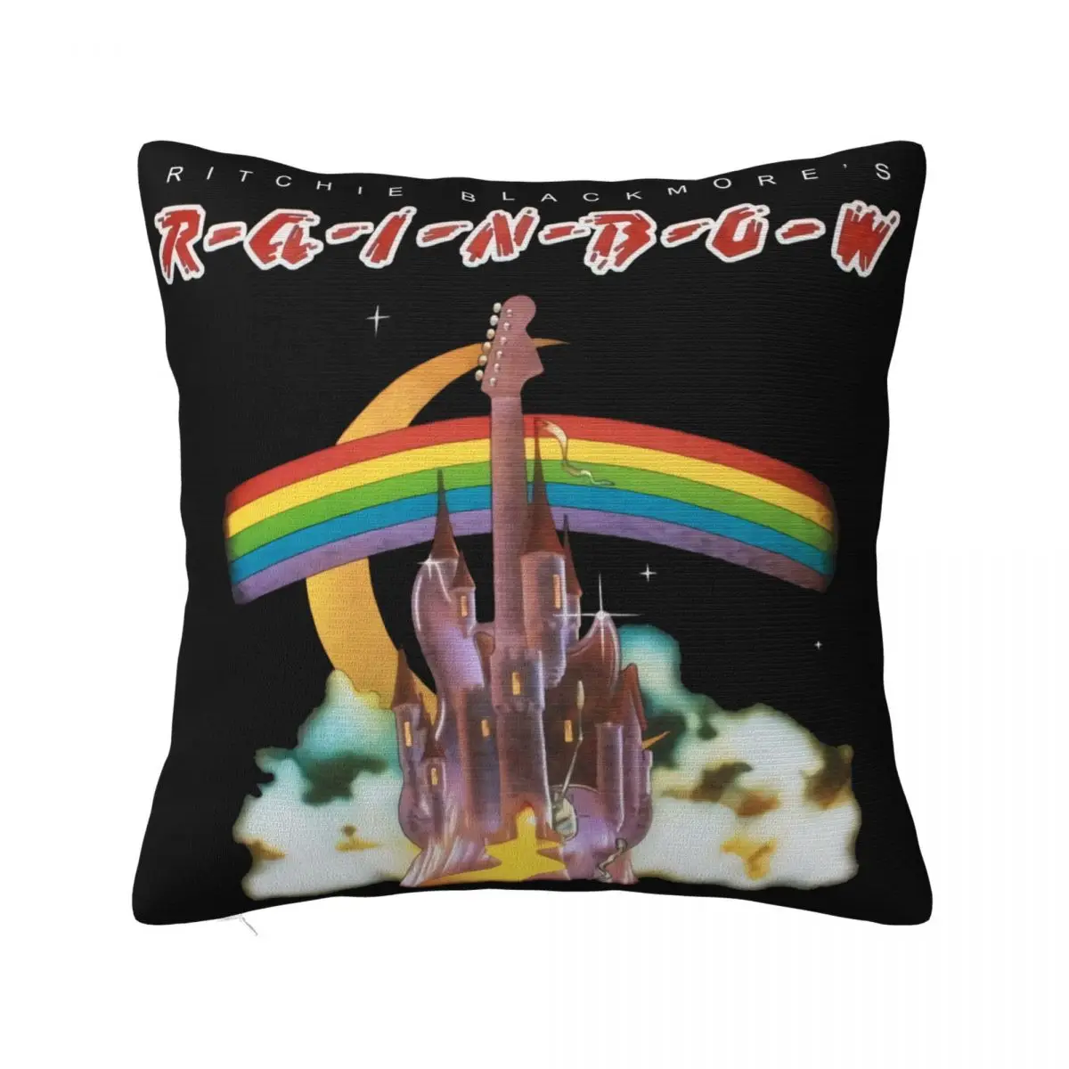 Rainbow Ritchie Blackmore's Rainbow First Album Dio Hard Rock New Black T- Great Quality Personality Pillow Case