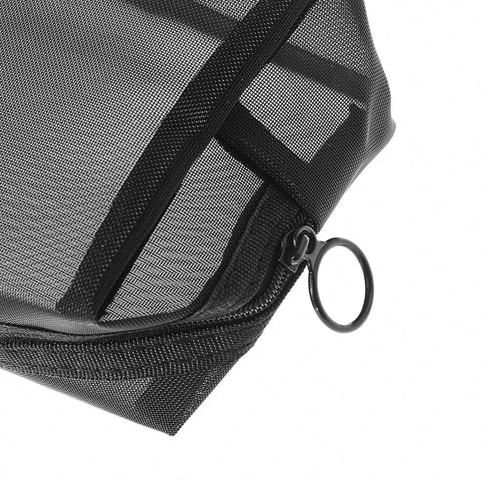 Borsa per cosmetici da donna e da uomo - Borse da viaggio nere trasparenti alla moda, piccole e grandi, per organizer da toilette e custodia