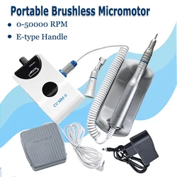 Dental Laboratory Equipment Portable Brushless Micromotor 50,000 RPM E-type Motor Electric Nail Polishing Dentistry Tools