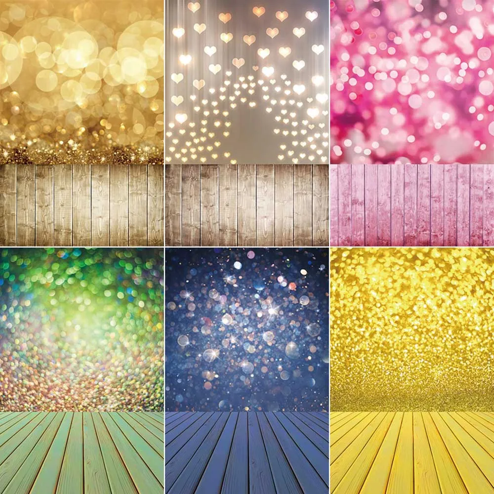 Women Men Birthday Party Shimmer Wall Photo Zone Backdrop Silver Black Gold Background Studio Photography Shooting Props