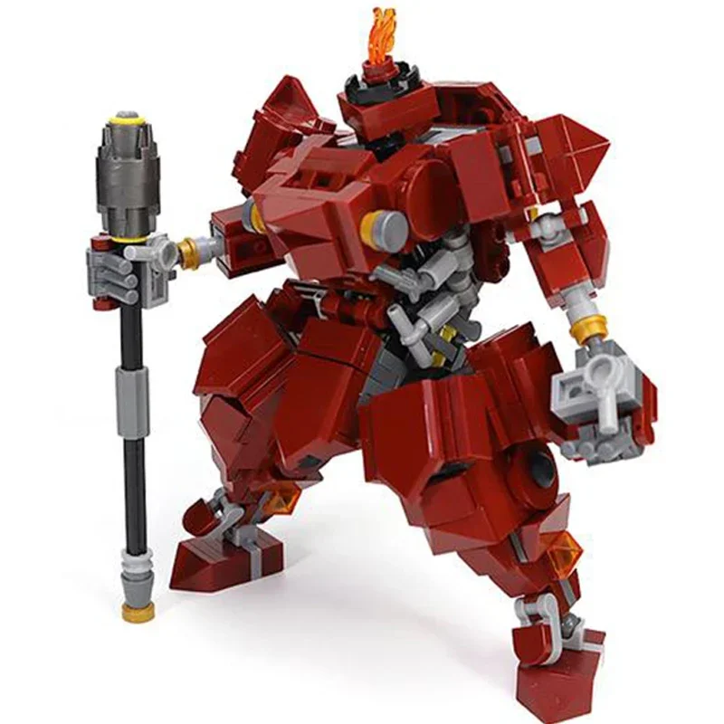 Moc Building Blocks Mechanical Model Samurai Mecha Technical Bricks DIY Assembly Construction Toys For Childr Holiday Gifts