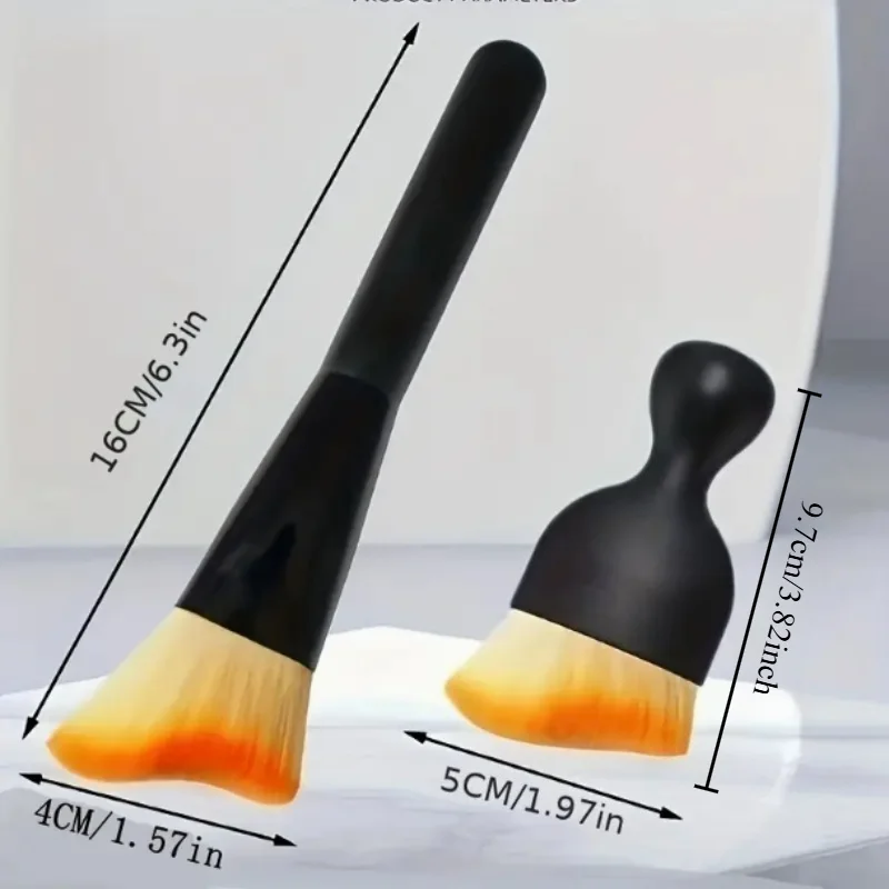 Long Short Car Cleaning Brush Set Soft Bristle Wash Brush for Vents and Interior Dust Removal Tools