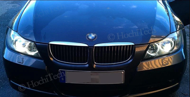 2pcs canbus 18W LED Angel Eyes Marker Lights Bulbs Error Free White/Red/Blue for BMW E90 E91 3 Series 325i 328i 335i 2005-2008