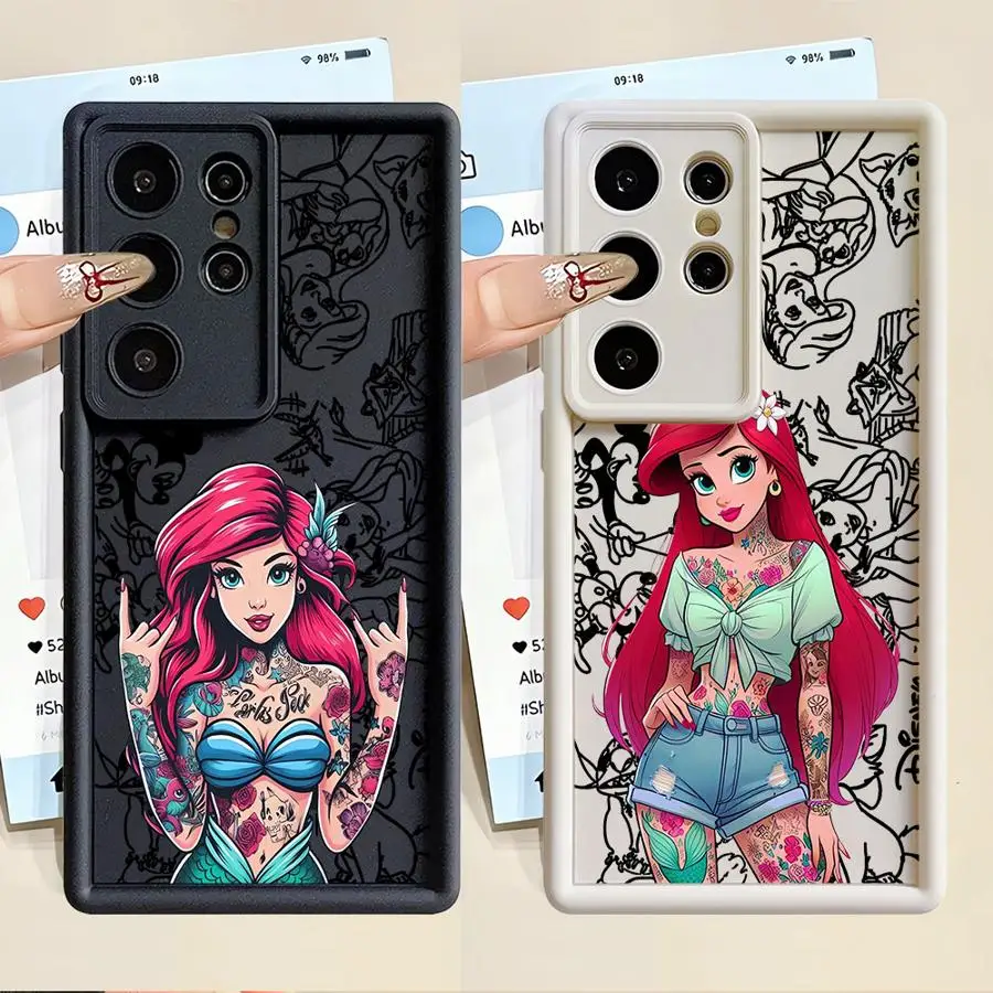 Princess Phone Case for Samsung Galaxy S21 S23 S24 S24 FE Note 20 Ultra S25 Ultra S25 S20 S23 Plus S22 Soft TPU