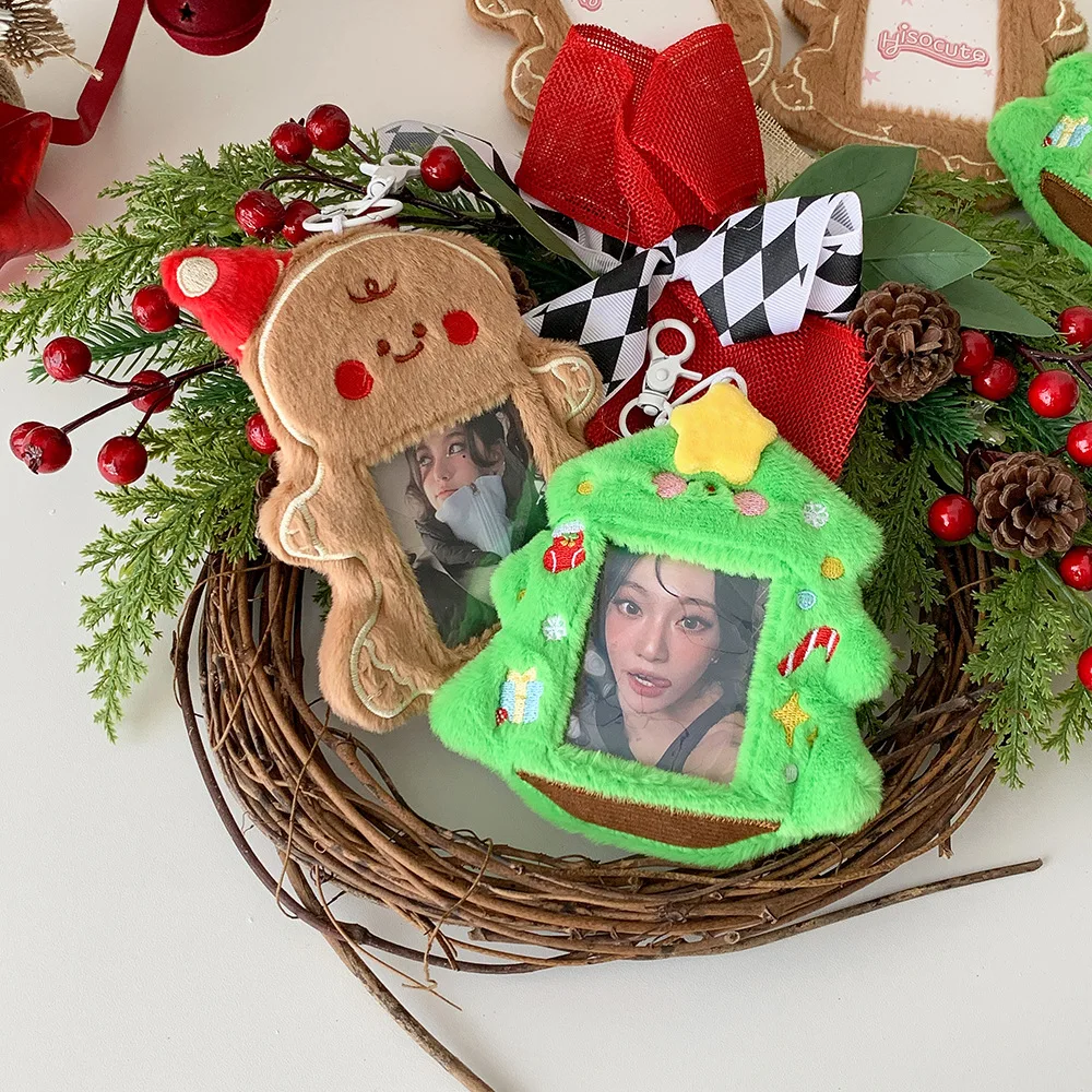 Game Gingerbread Man Cosplay Fotokaarthouder Pluche Kaarthoes Sleutelhanger Leuke Figuur Rugzak Decoratie Unisex Kerst Rekwisieten