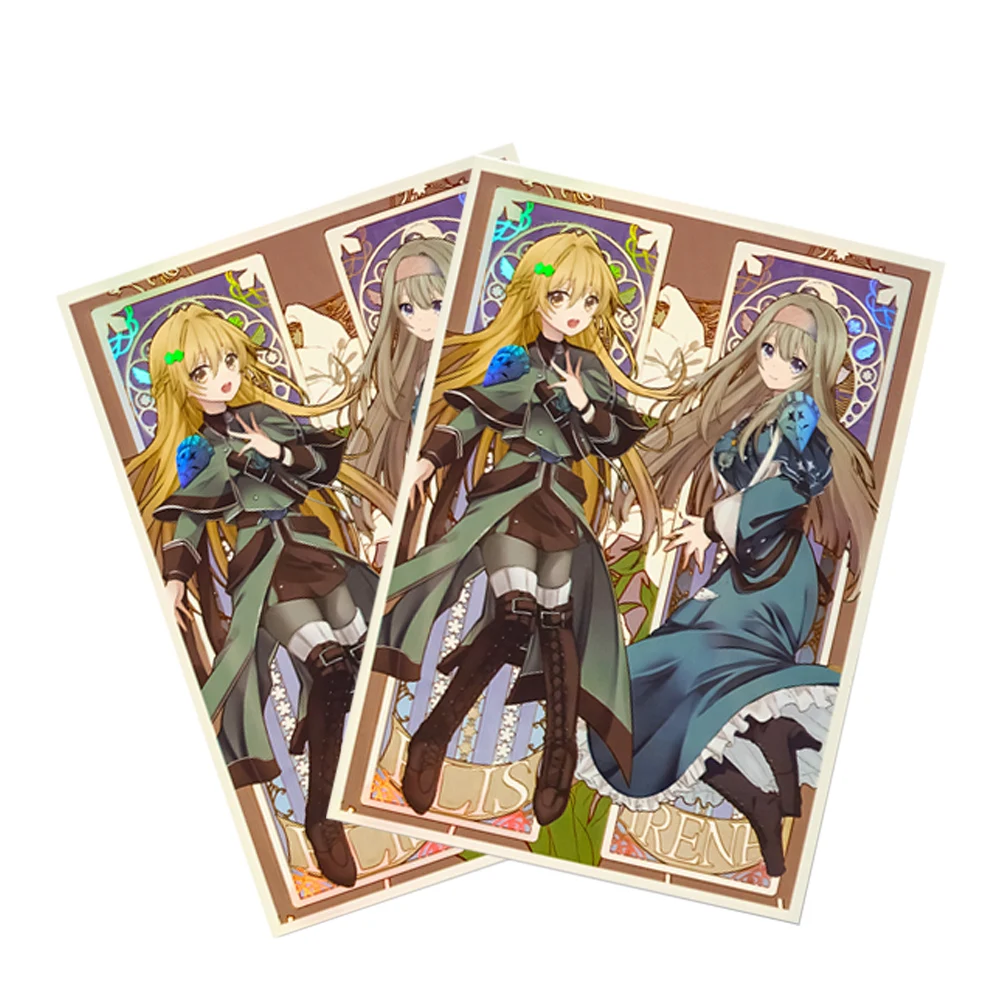 

63*90mm Laser Anime Trading Card Sleeves for YGO/Collection Card 50PCS Game Card Sleeves Protector for Favorite Card