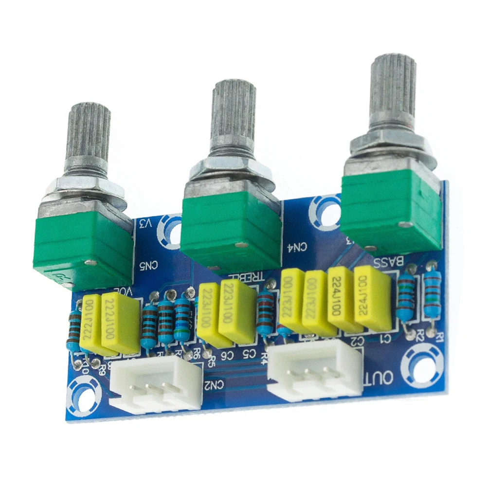 Placa de tono del módulo de preamplificador HiFi pasivo XH-M802 con control de volumen de graves agudos