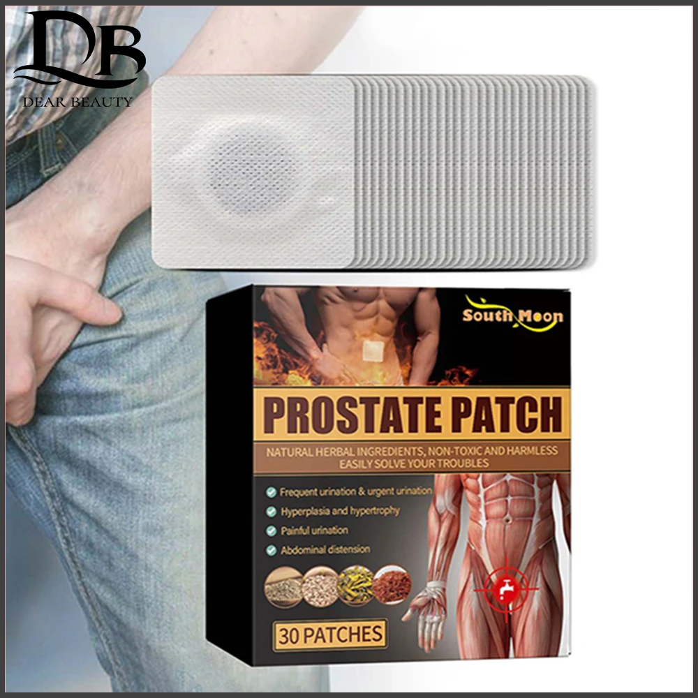 Prostate Massage Patch Herbal Treats Safflower Improves Problems Relieves Discomfort Mild Promote Blood Circulation