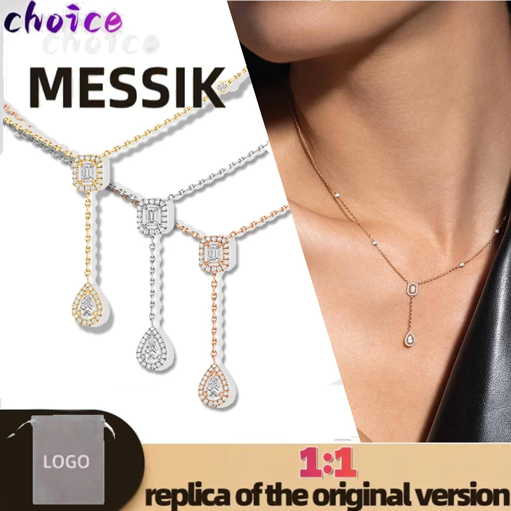 Personalized fashion trend pure silver s925 MY TWIN series tie style necklace gift luxury brand women's necklace