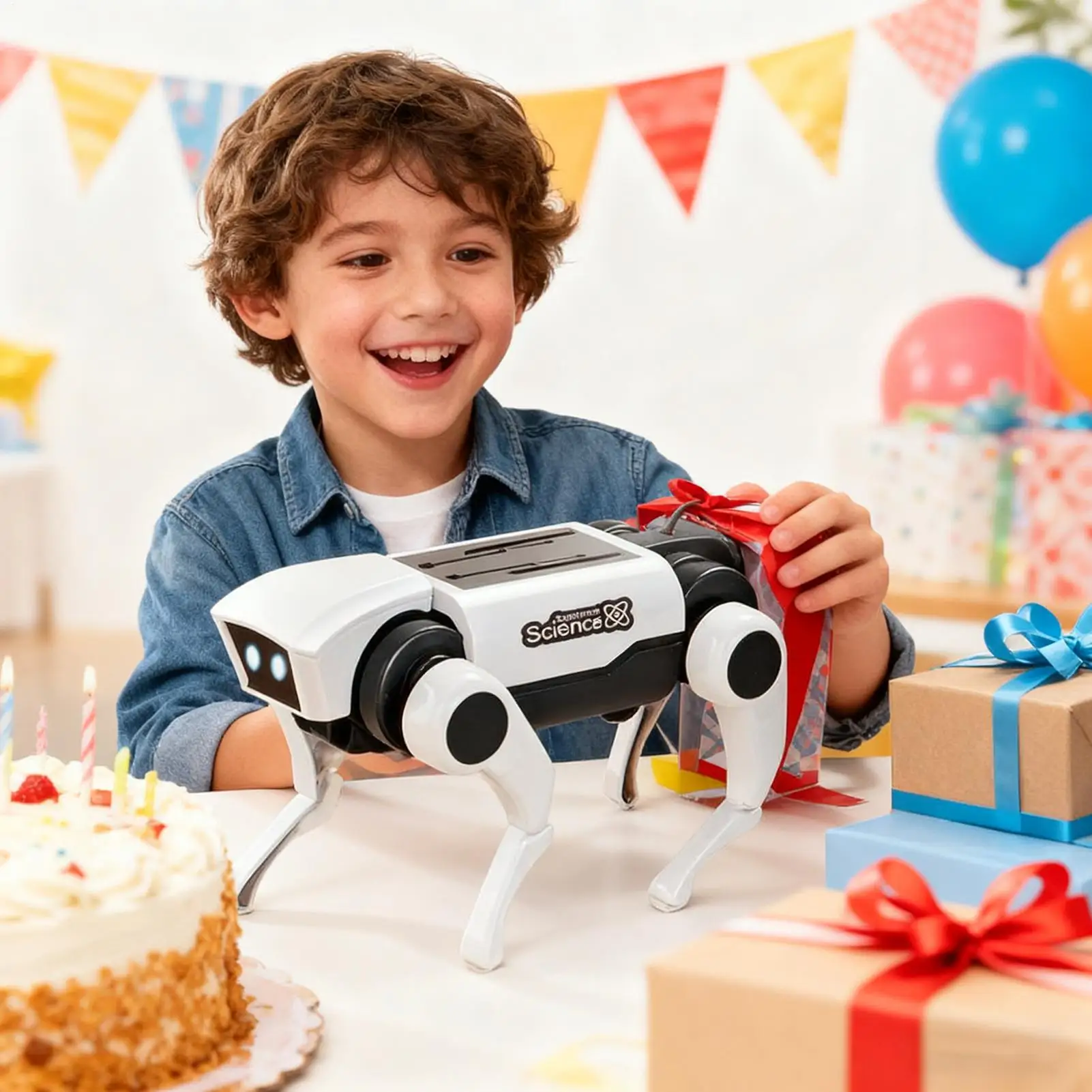 ชุดหุ่นยนต์สุนัขเสมือนจริง ชุดเรียนรู้และเล่นเสริมทักษะ ของเล่นหุ่นยนต์สุนัขพลังงานแสงอาทิตย์แบบอินเทอร์แอคทีฟ สำหรับผู้ใหญ่ เด็กชาย เด็กหญิง ของขวัญวันเกิดและวันหยุด