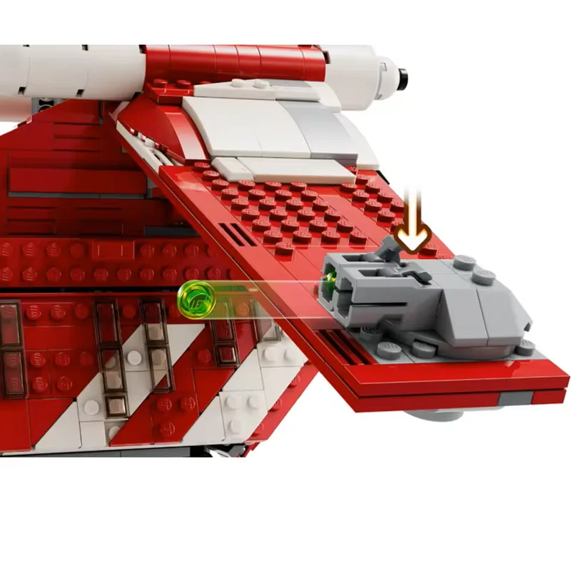 جديد الحروب خطة المركبة الفضائية جمهورية دروبشيب حربية اللبنات الطوب MOC 1083 قطعة لتقوم بها بنفسك تجميع اللبنات هدايا للأطفال
