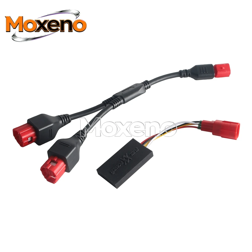 Motorcycle Exhaust Sensor Emulator Plug-and-play Harness OBD 1-to-2 Splitter Cable for Harley Touring Road Glide Street Glide