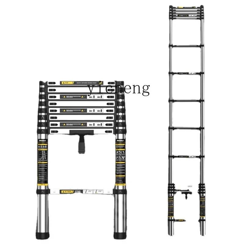 Zk Engineering Lifting Thickened Straight Ladder Climbing Multi-Function Telescopic Ladder Household Folding Portable Ladder