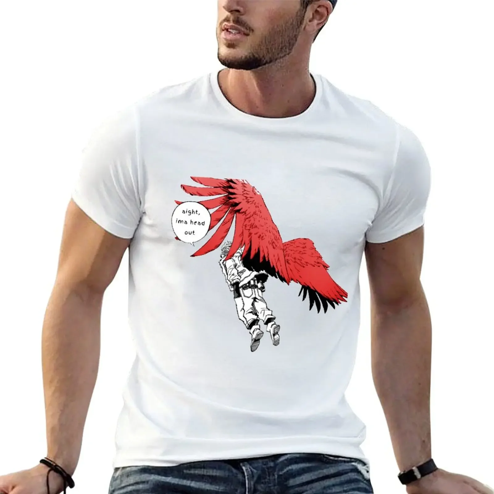 Hawks Headin' Out T-Shirt vintage t shirts shirts graphic tee blue archive Short sleeve tee men