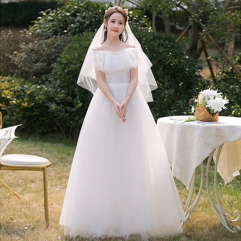 Customized Wedding Dresses Bride Ball Gowns Plus Size Simple Princess Wedding Dress Vestidos De Novia