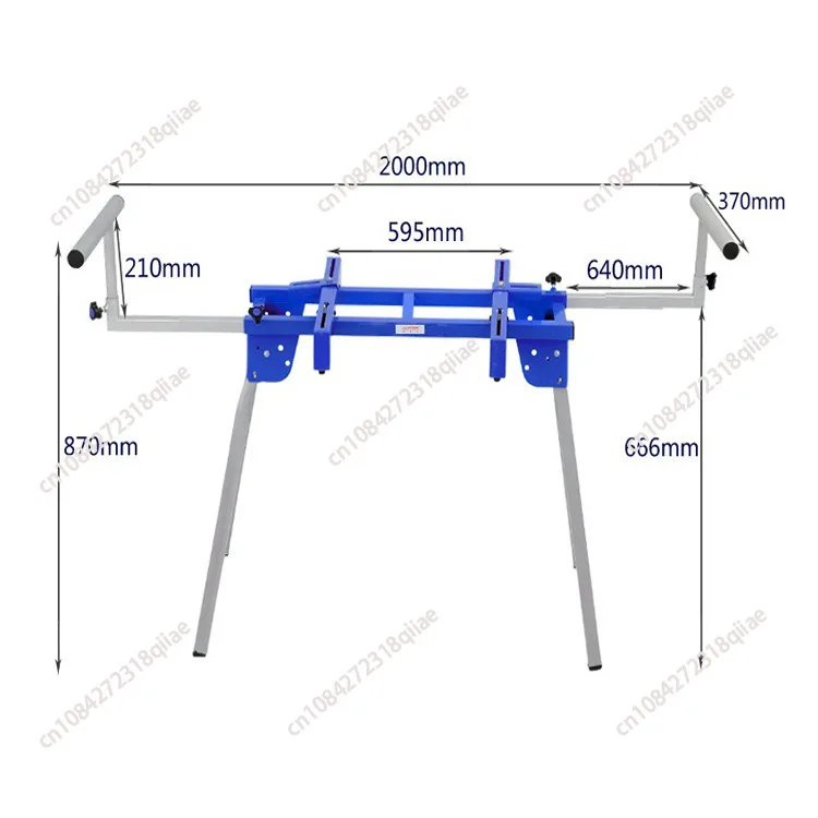 Portable Aluminum Cutting Machine Bracket Miter Cutting Machine Work Table Woodworking Table Mobile Bracket Foldable Bracket