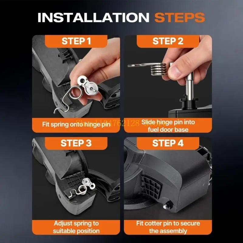 Gas Door Repair Components with 9.2 Rod and Steel Spring Hardware best sale