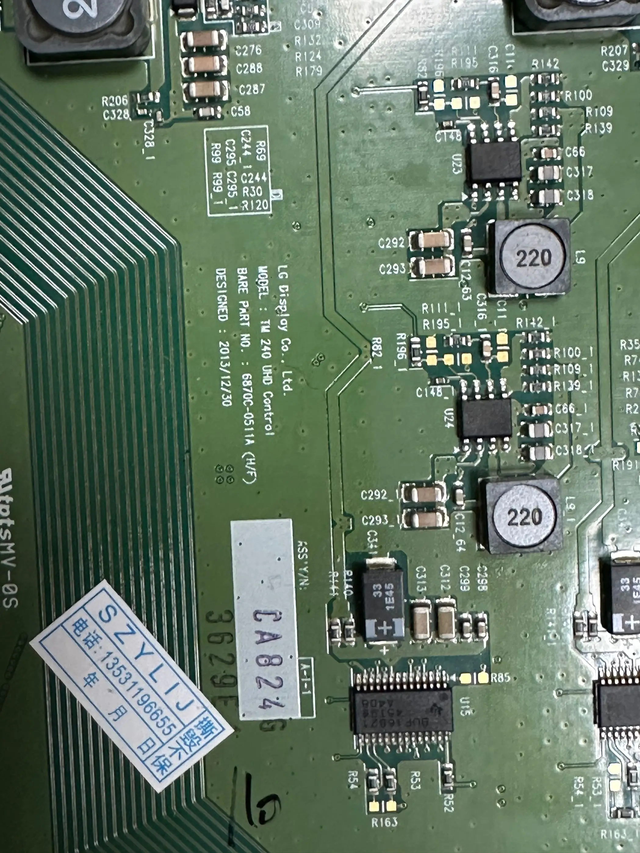 Original 65 "65UB9500-CA logic board 6870C-0511A(H/F)