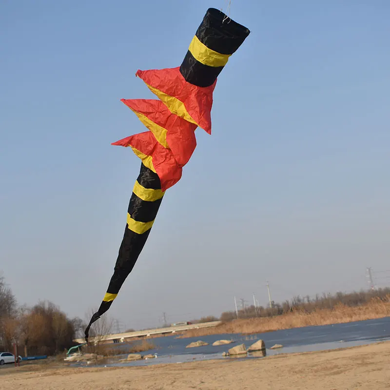 Бесплатная доставка большой воздушный змей Windsock 3d воздушный змей с хвостом уличные забавные игрушки летающие нейлоновые воздушные змеи рипстоп для взрослых веселые виндсерфинг